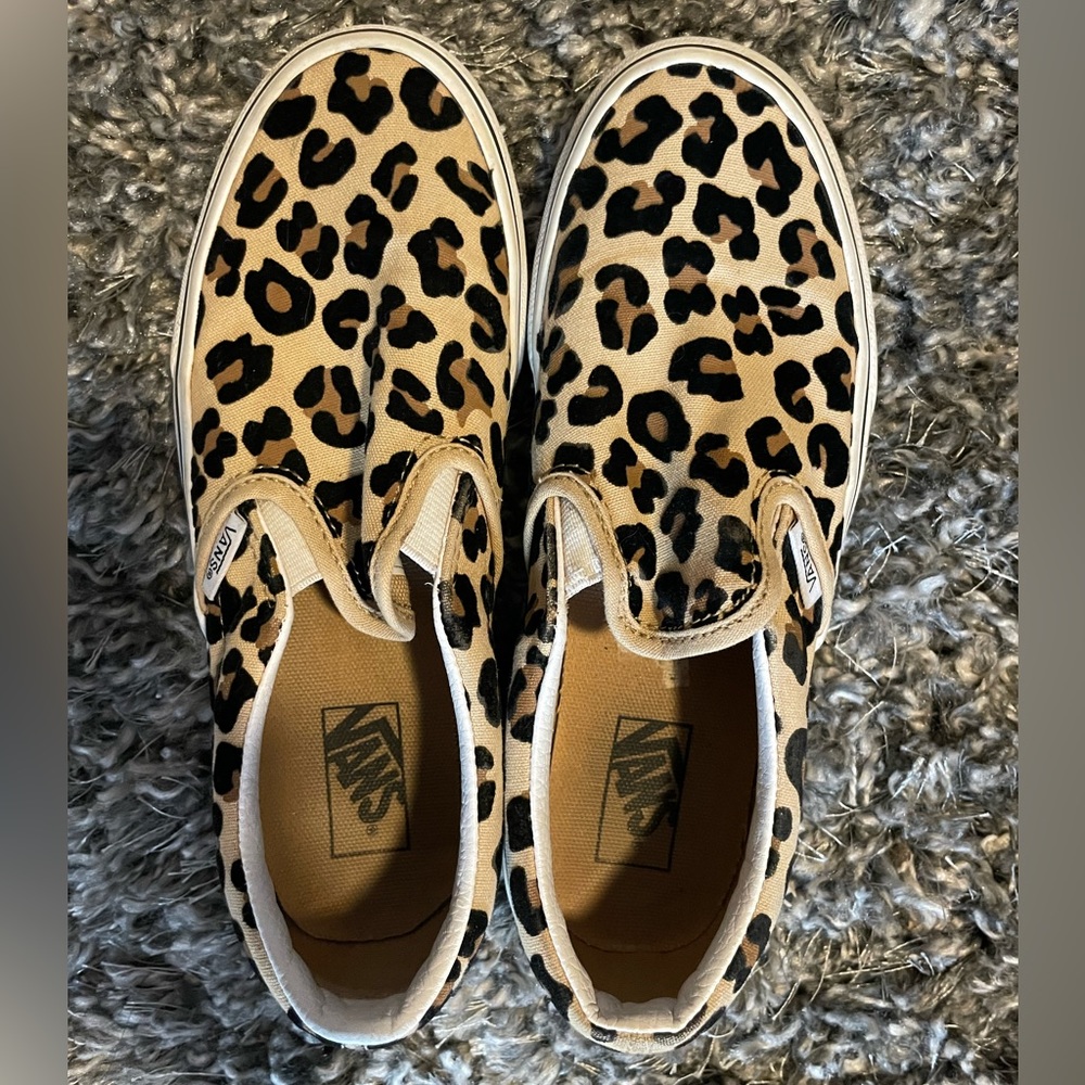 US Kids SZ 3.0 Slip On Leopard Vans